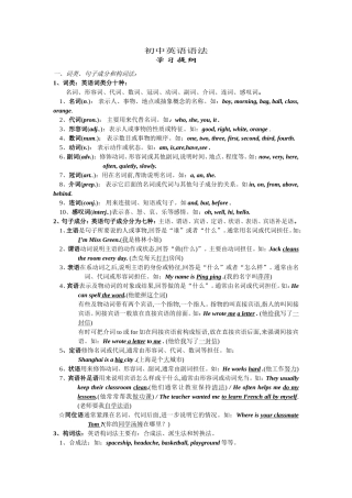 初中英语语法1