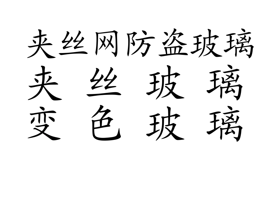 夹丝网防盗玻璃_第1页