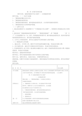 湿地资源的开发与保护