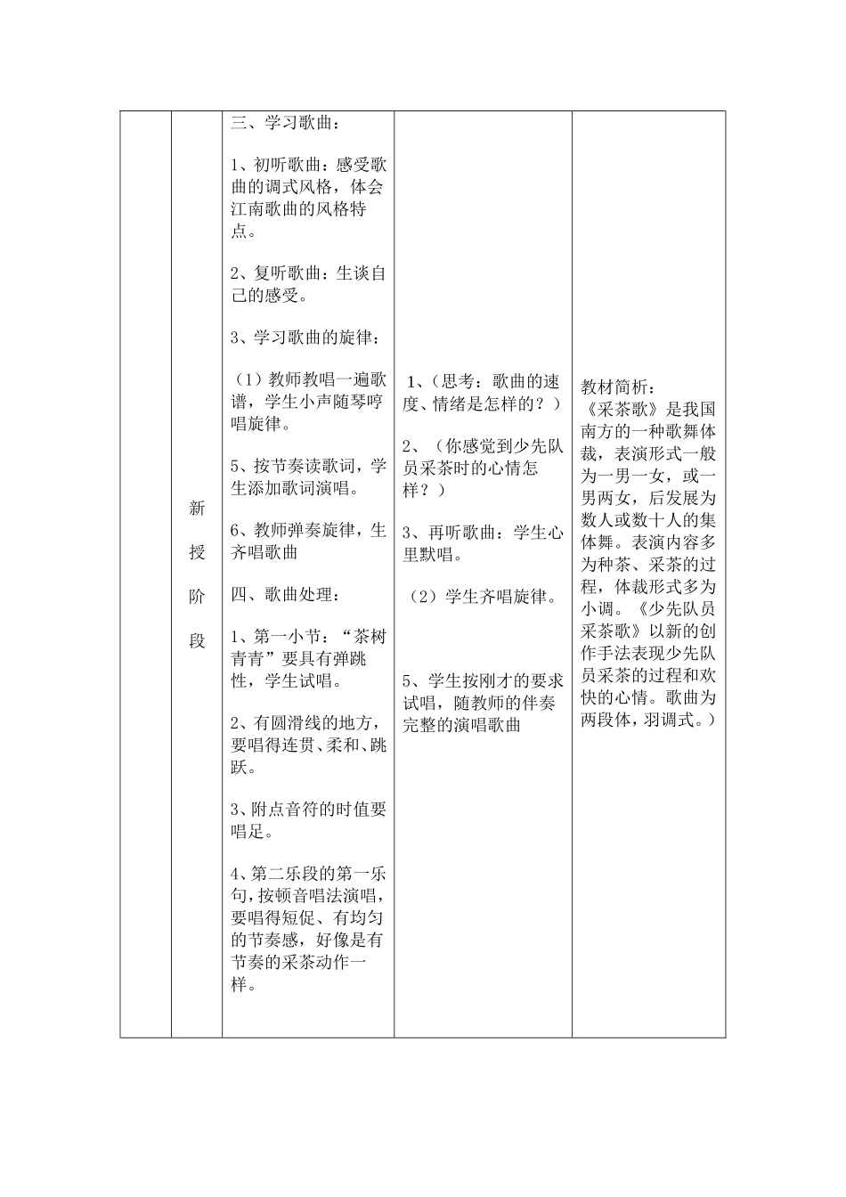少先队员采茶歌表格式教案_第2页