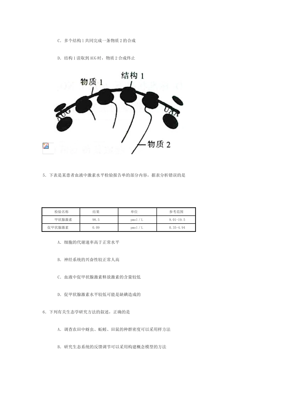 2015年东北三省四市教研联合体高考第二次模拟考试_第2页