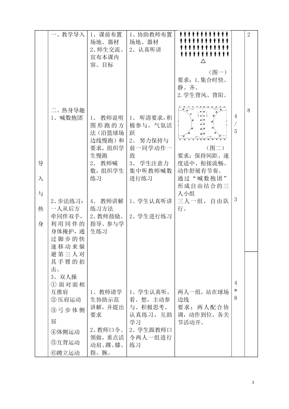 篮球传球教学设计方案_第3页