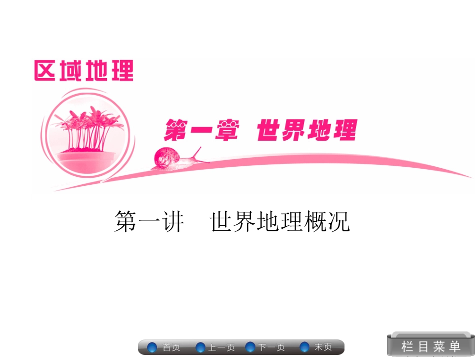 世界地理概况（基础盘点整合）_第1页