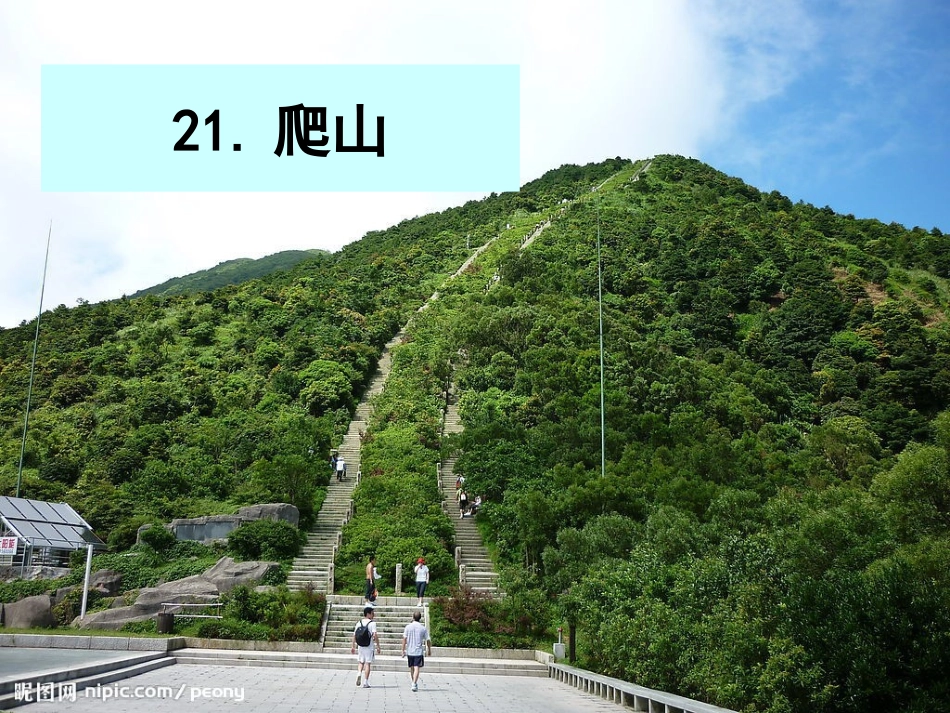 语文S版四年级下册21课爬山_第1页