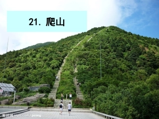 语文S版四年级下册21课爬山