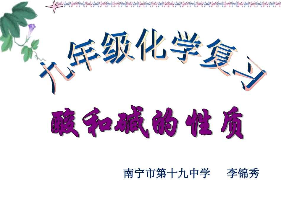 人教版九年级化学第十单元_酸和碱总复习课件_第1页
