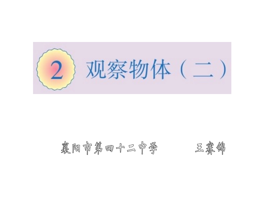《观察物体》_第1页