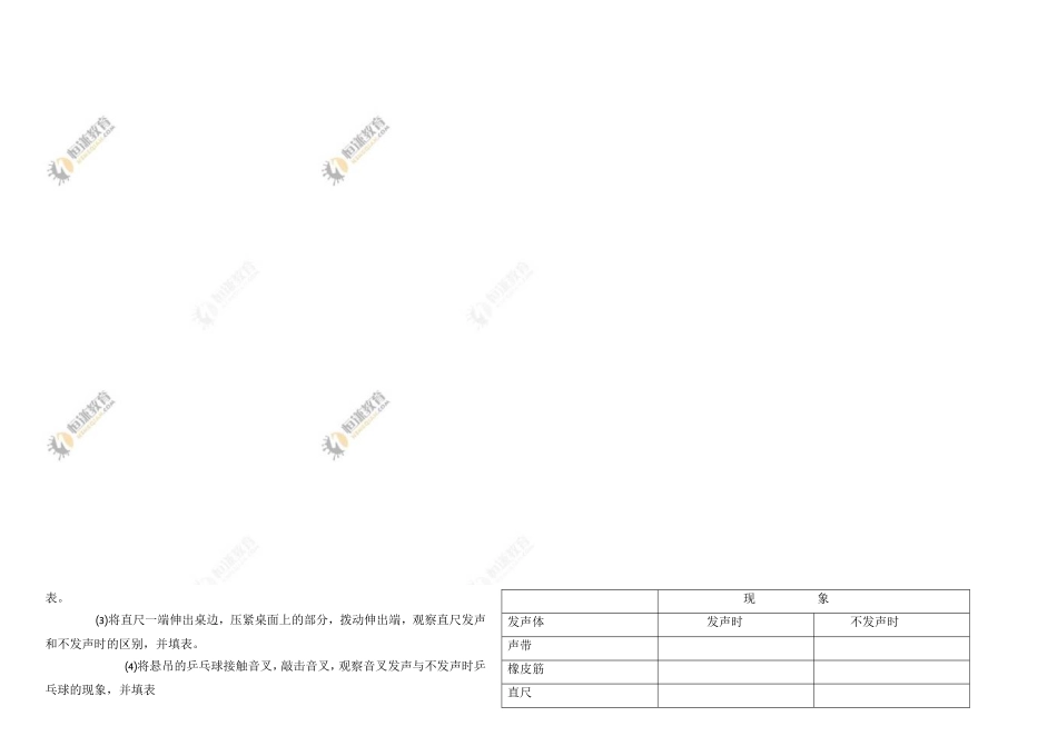 声音的产生与传播导学案(2)_第2页