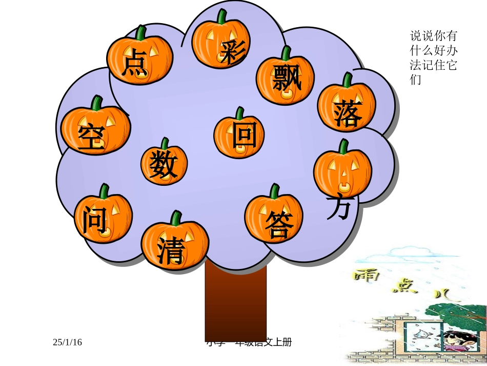 一年级语文上册人教版_免费12_雨点可用_第2页