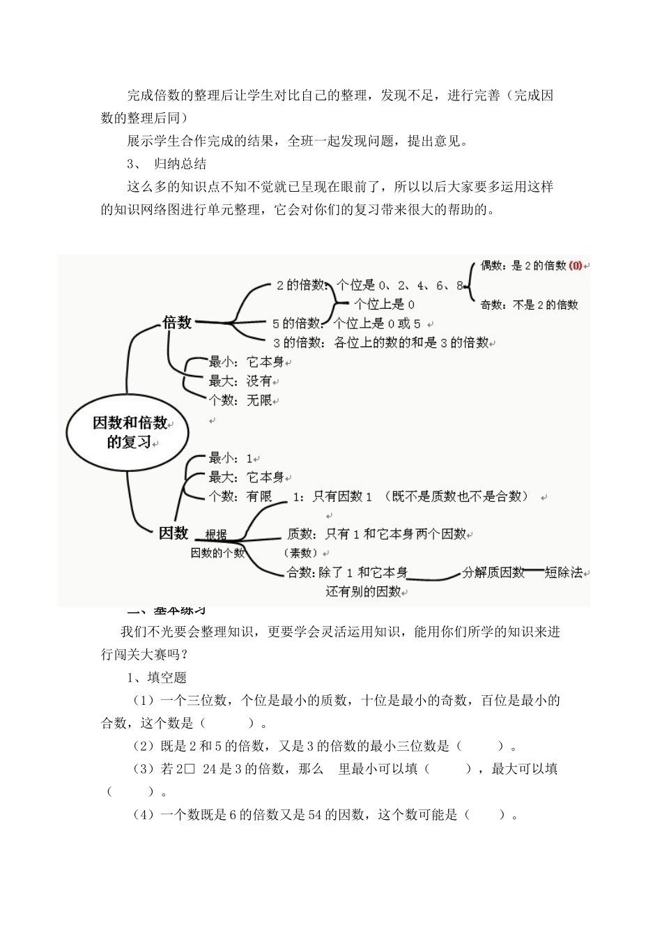 因数和倍数的复习_第2页