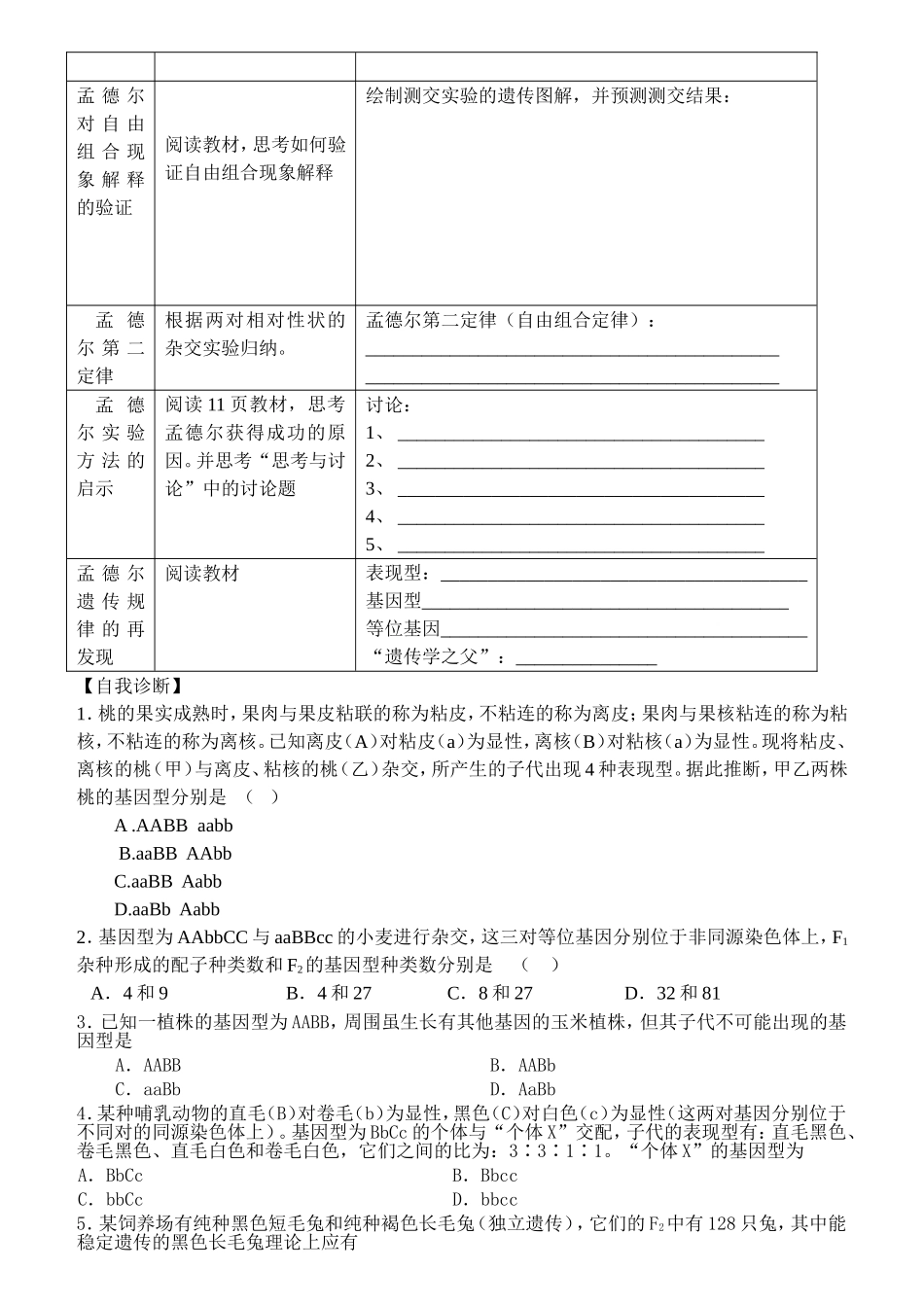 孟德尔的豌豆杂交试验（二）_第2页