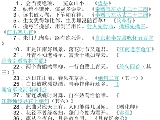 杜甫李商隐名句