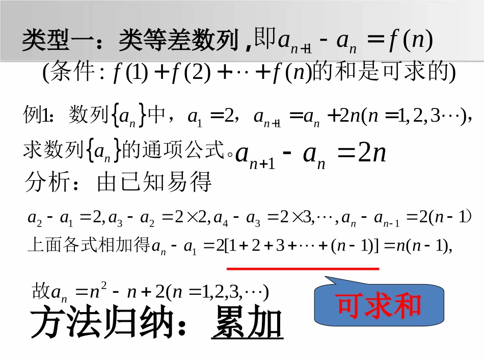 《数列通项公式的求法》课件二中_第2页