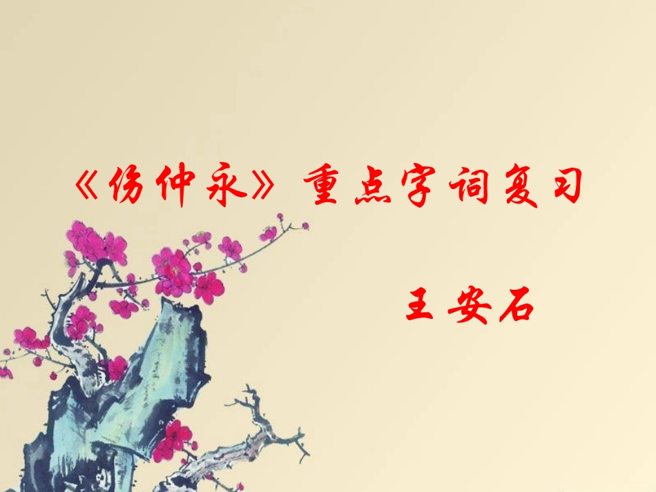 《伤仲永》重点字词复习_第1页