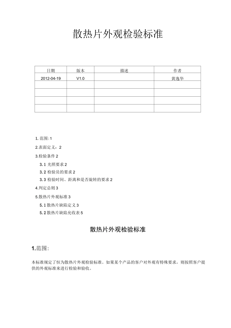 散热片外观检验标准_第1页