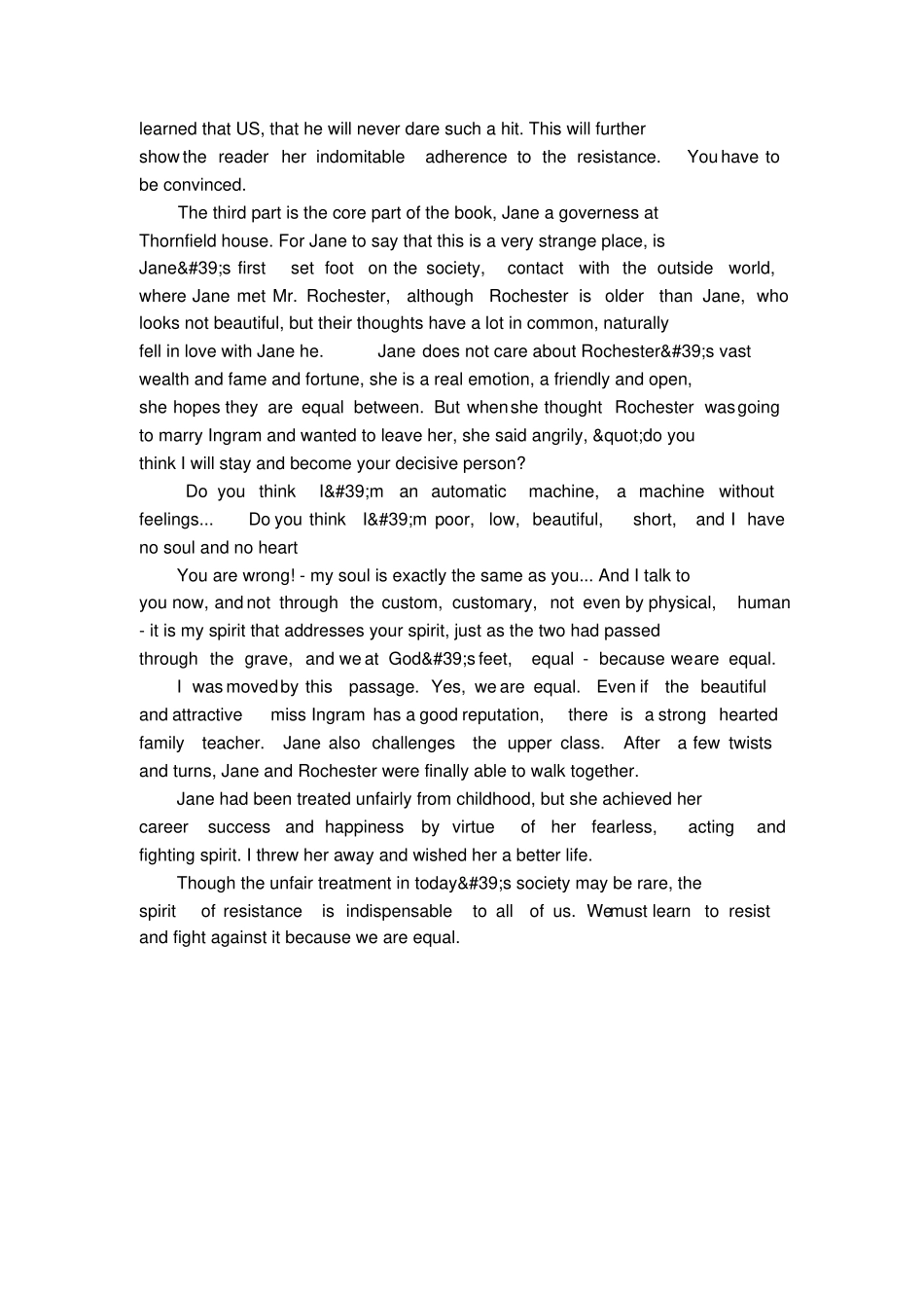 简爱中学生英语读后感_第2页