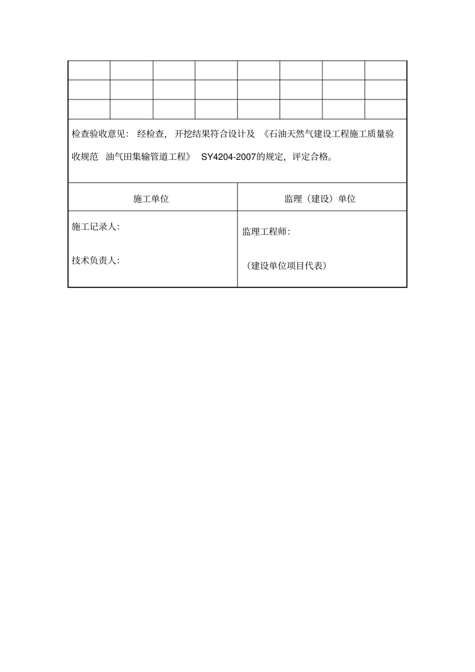 管沟开挖施工验收记录_第3页