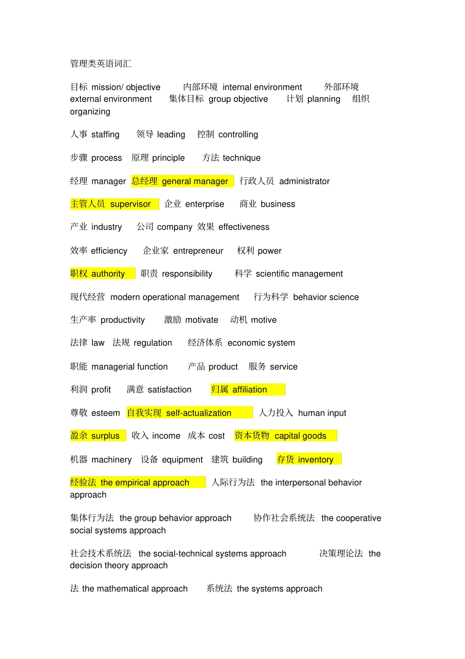 管理类英语词汇_第1页