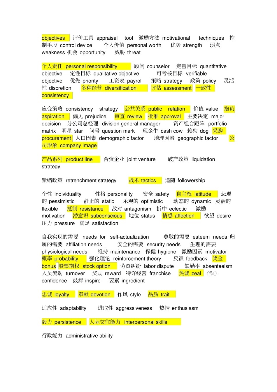 管理类英语词汇_第3页