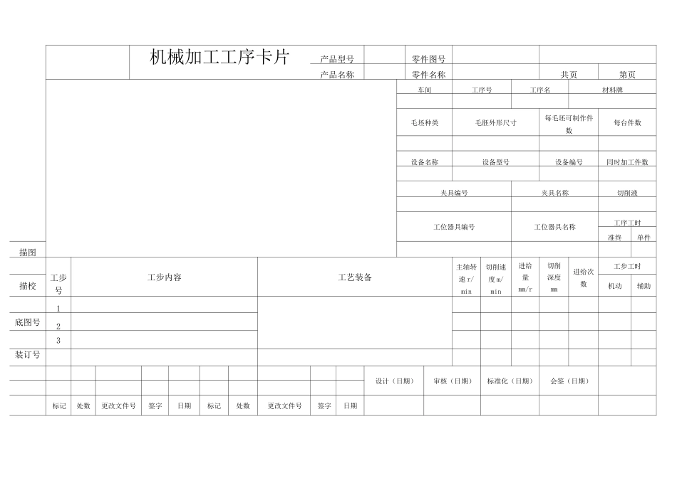 工艺卡片模板_第1页