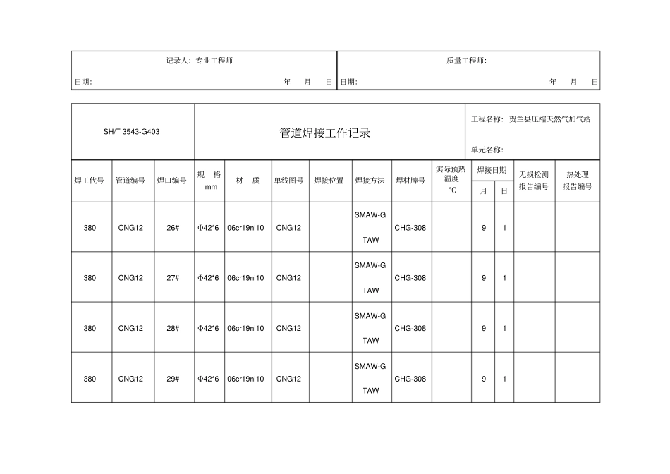 管道焊接工作记录资料_第3页