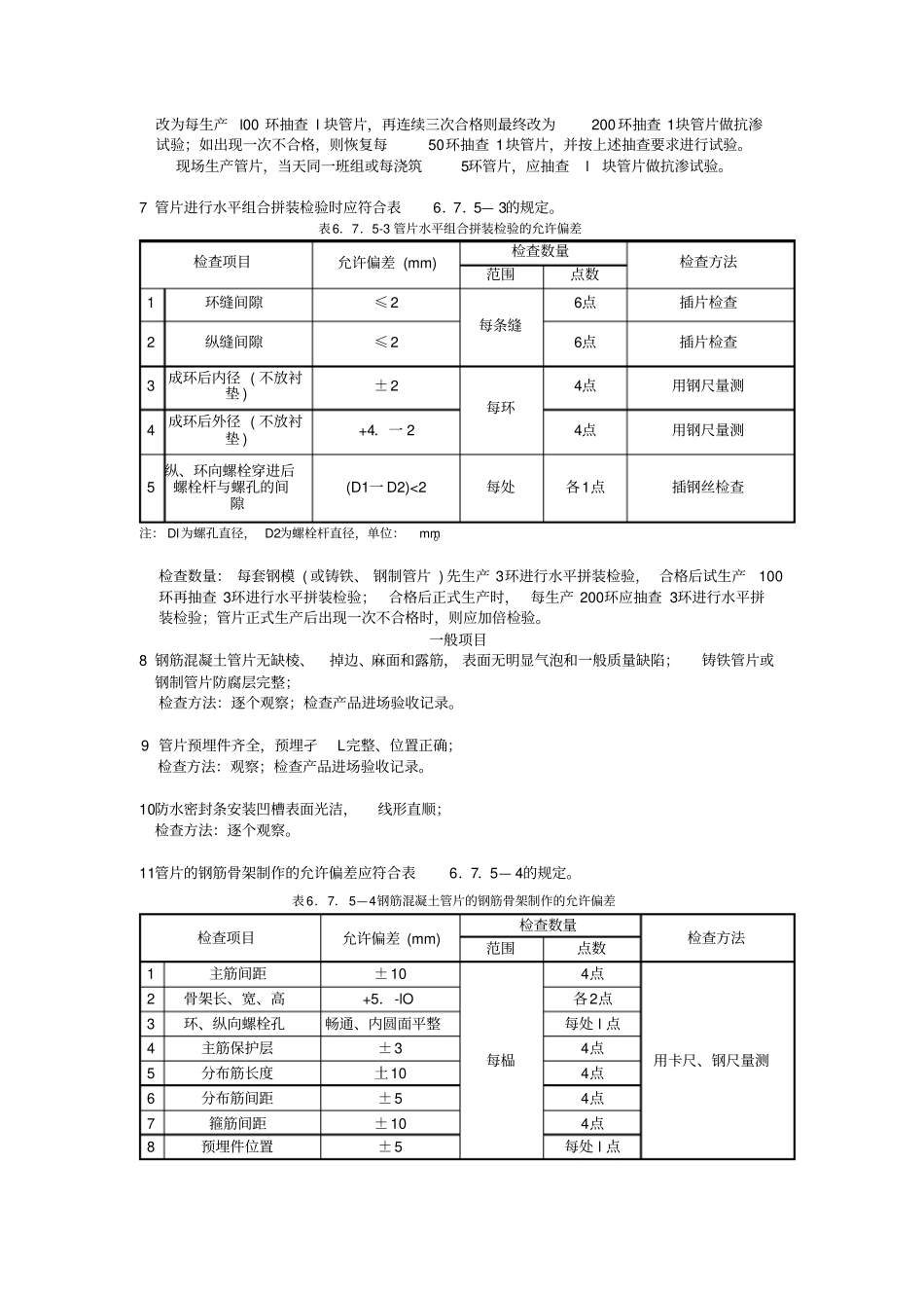 管道盾构管片制作施工质量验收标准_第2页