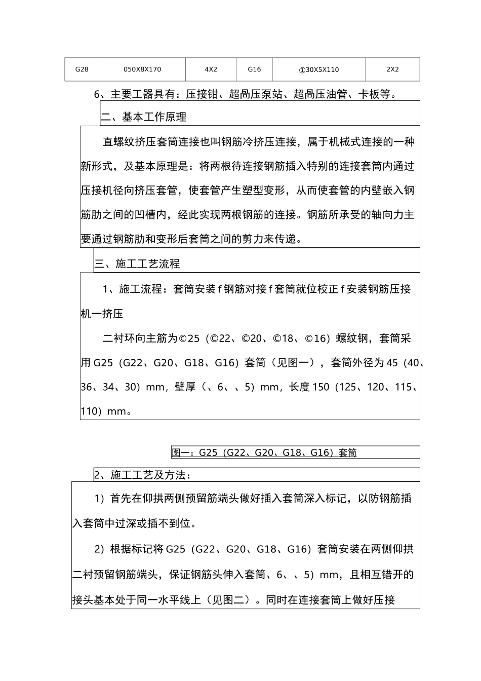 挤压套筒施工技术交底_第2页