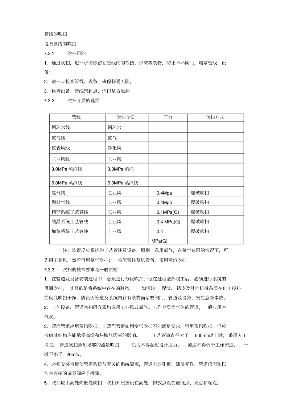 管道设备吹扫_第1页