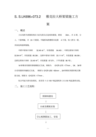 箱梁架梁方案