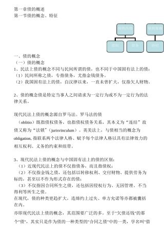 债权法重要知识点.