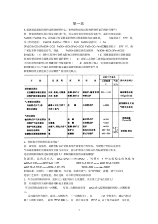粉末冶金课后习题分析