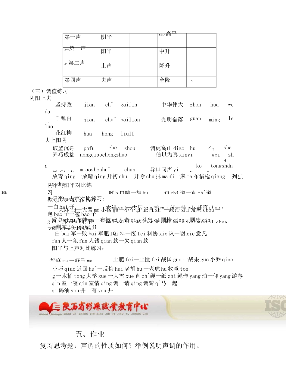普通话培训教案第四讲_第2页