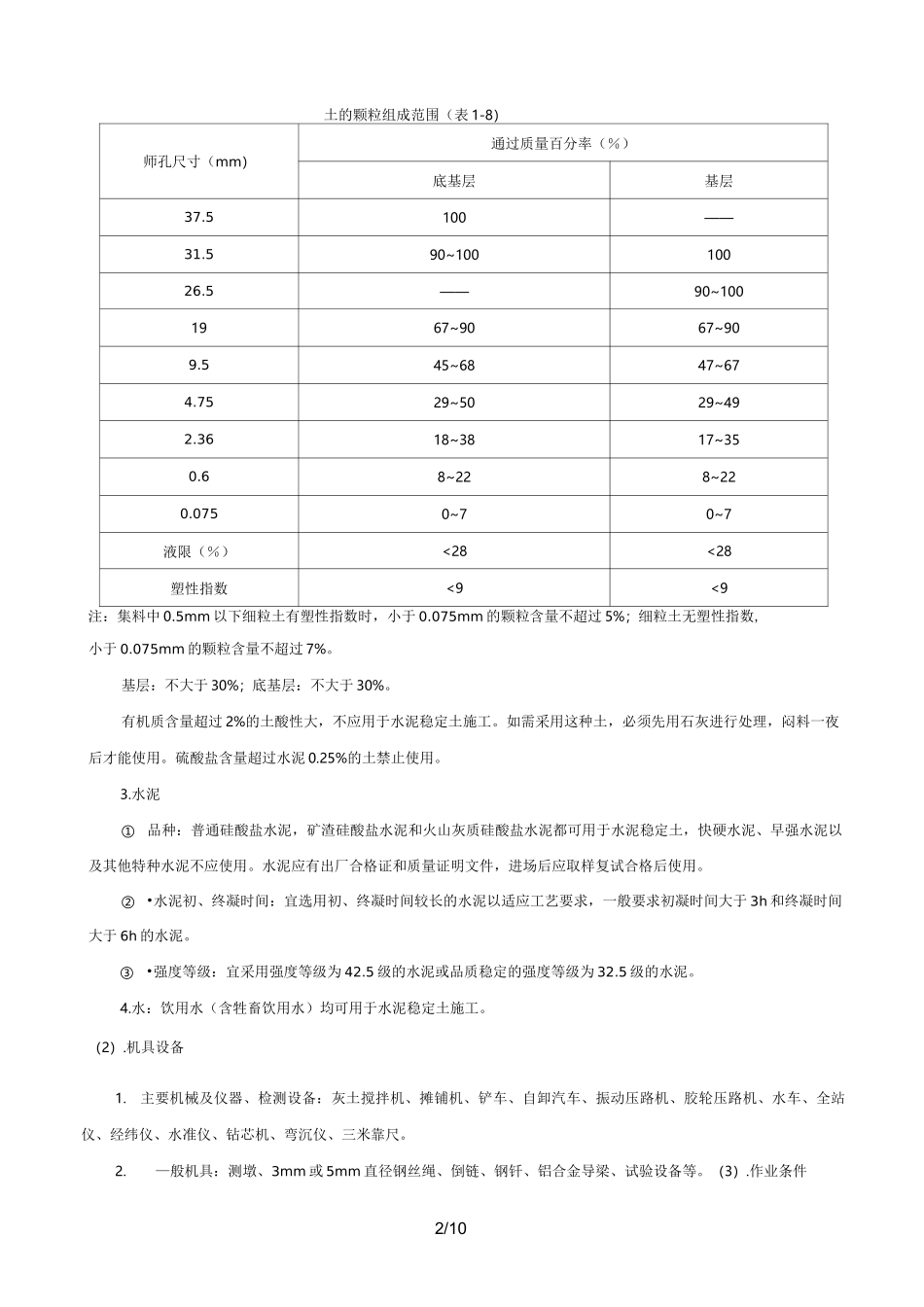 水泥稳定土基层施工工艺标准_第2页