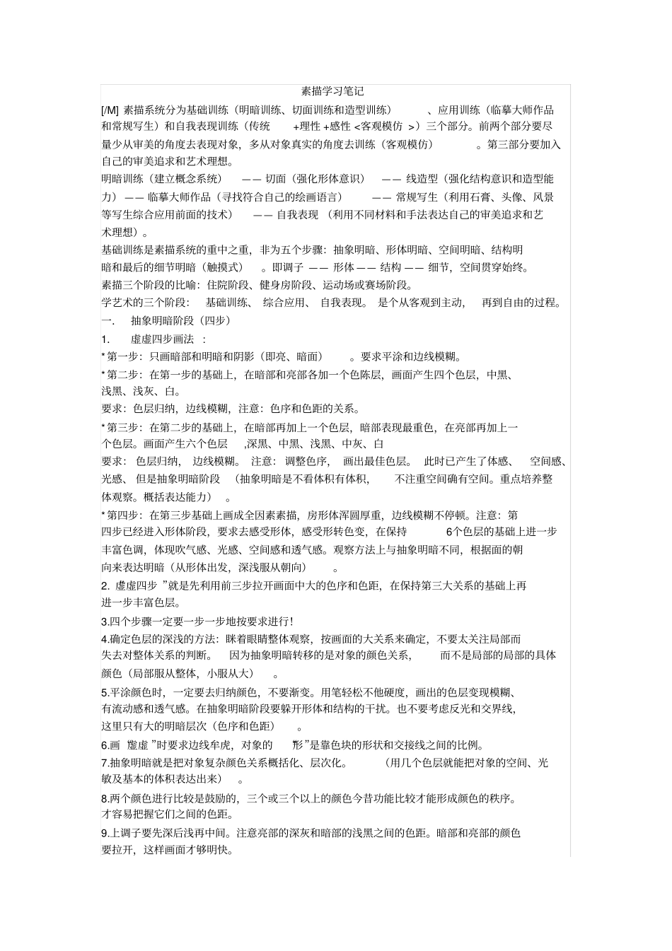 素描学习笔记_第1页