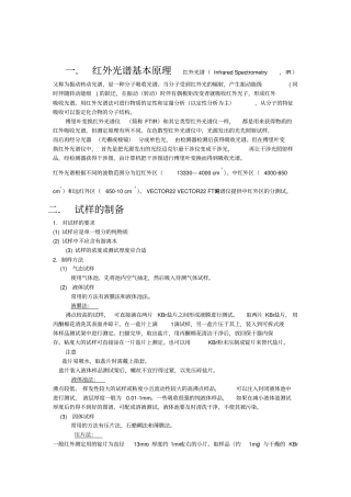 红外光谱使用说明