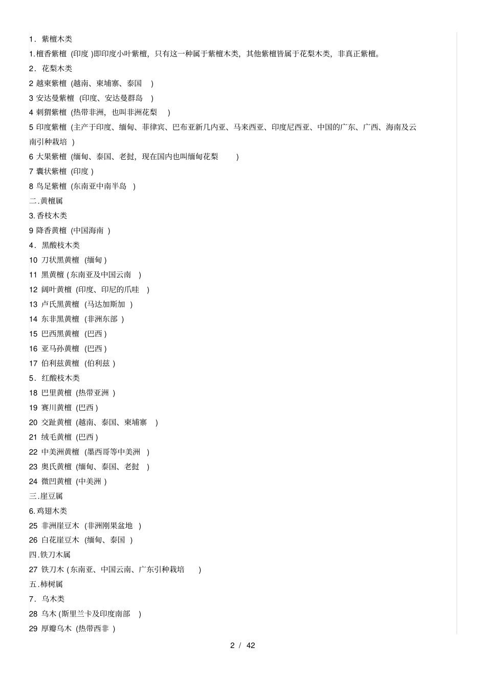 红木分类鉴别及红木家具_第2页