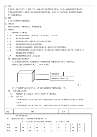 纸箱跌落试验方法规范性文件