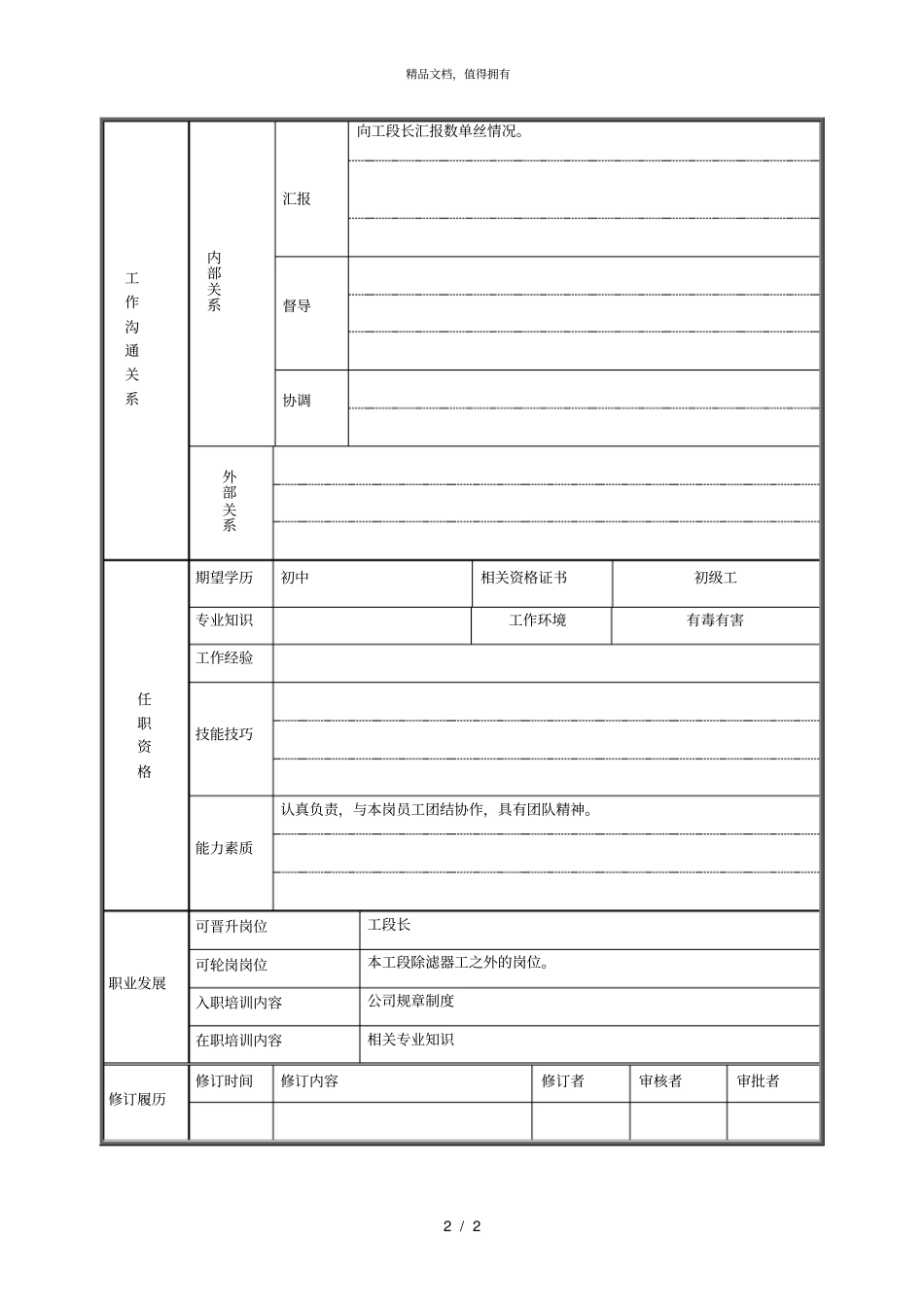 纺丝单丝工兼班长_第2页