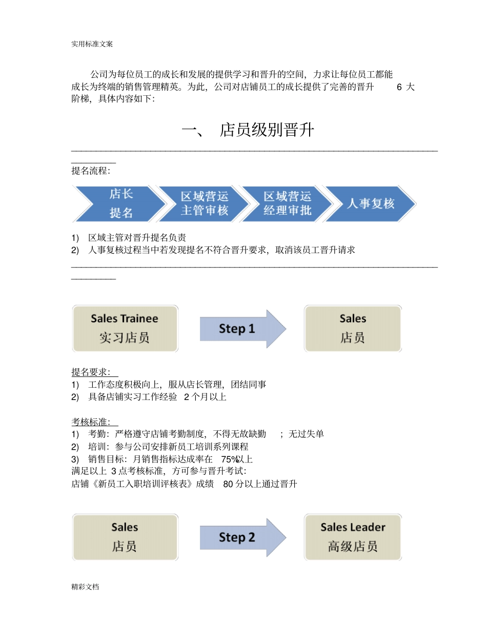 终端导购晋升规章制度_第1页