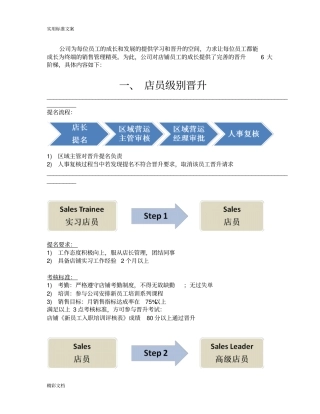 终端导购晋升规章制度