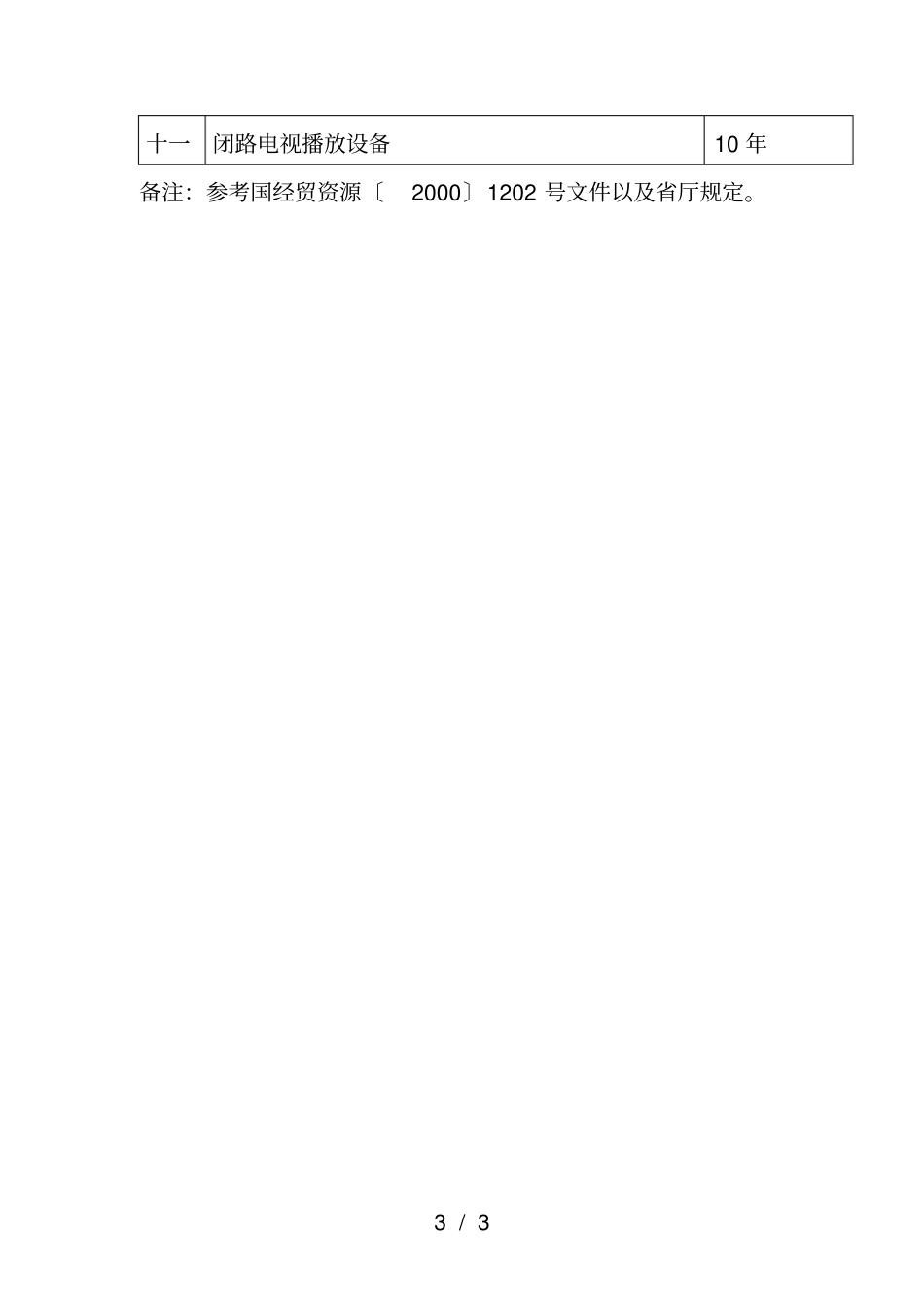 绍兴本级行政事业单位常用固定资产使用年限表001_第3页
