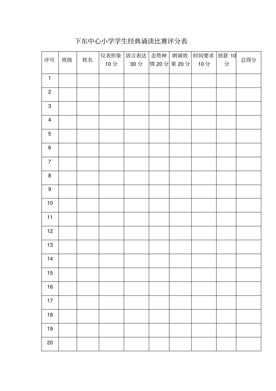 经典诵读评分标准_第2页