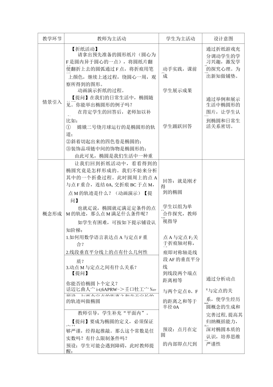 椭圆的教学设计_第3页