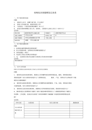 结构化访谈提纲1