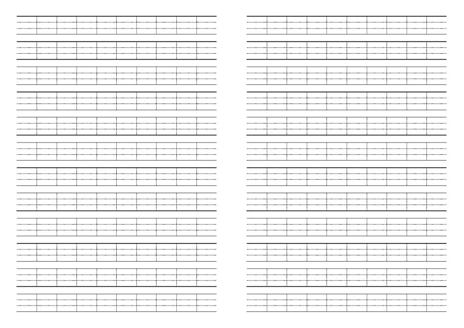 给孩子练习写拼音用的四线三格版_第1页