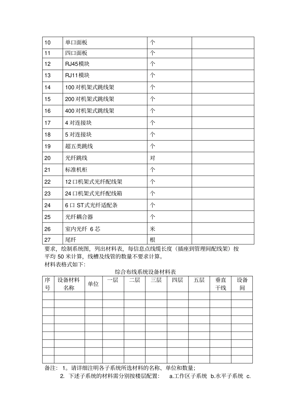 综合布线实训任务书楼宇1101_第3页