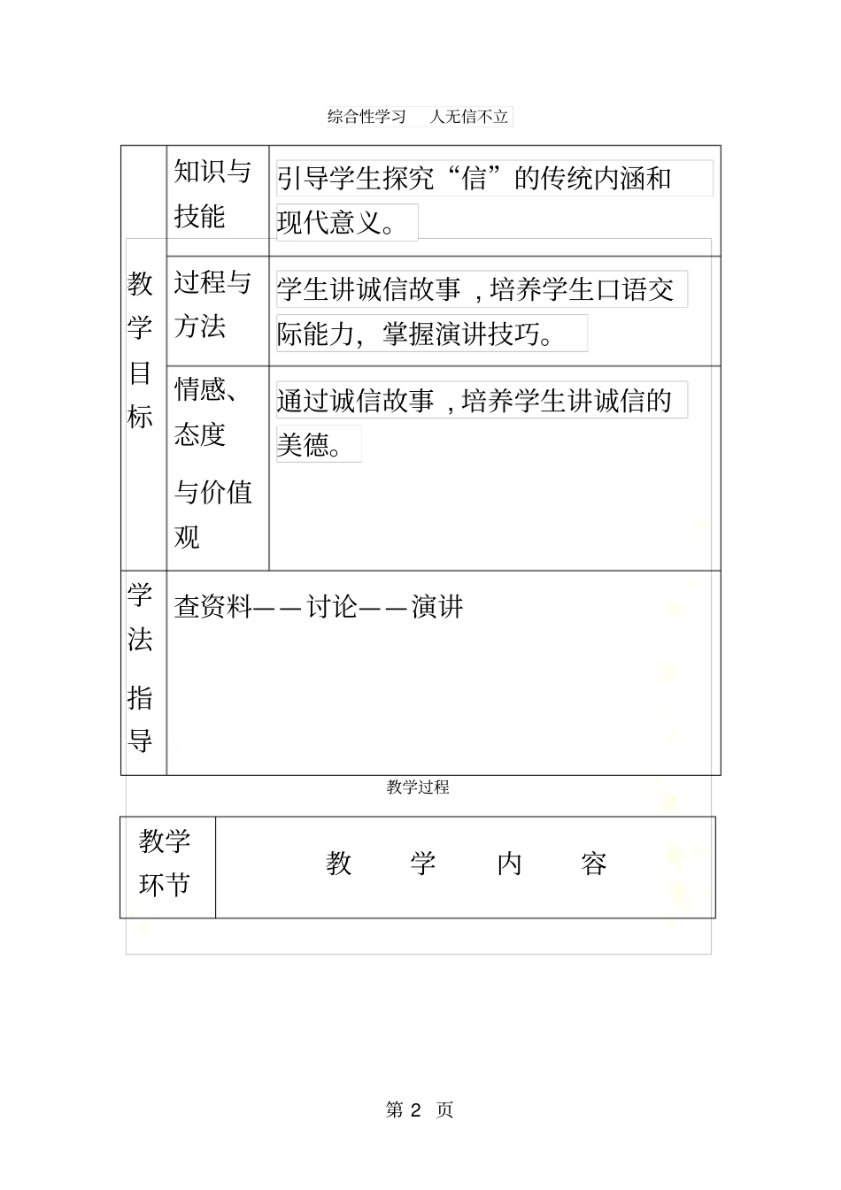综合性学习人无信不立_第2页