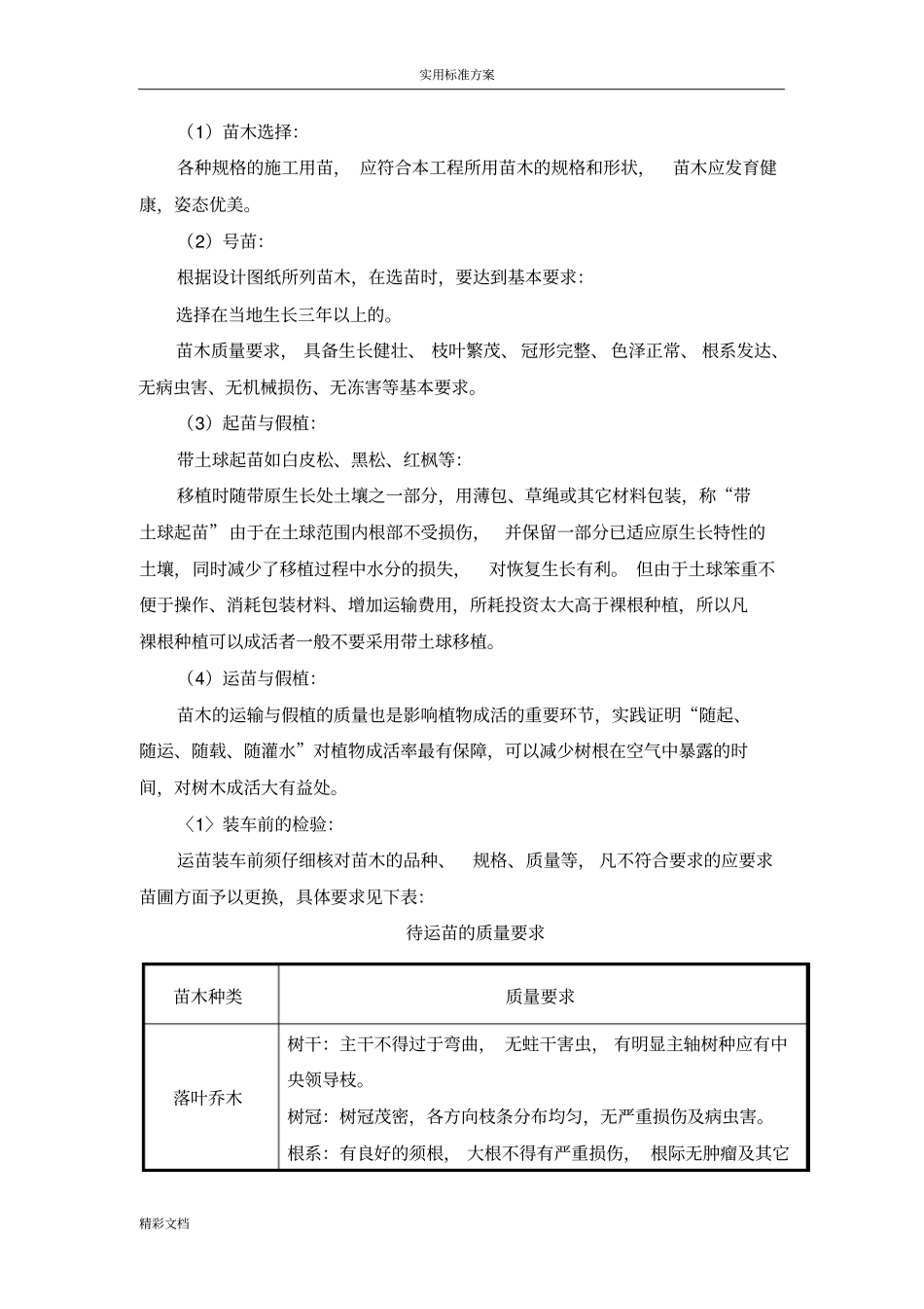 绿化的栽植的工程施工方案设计_第2页