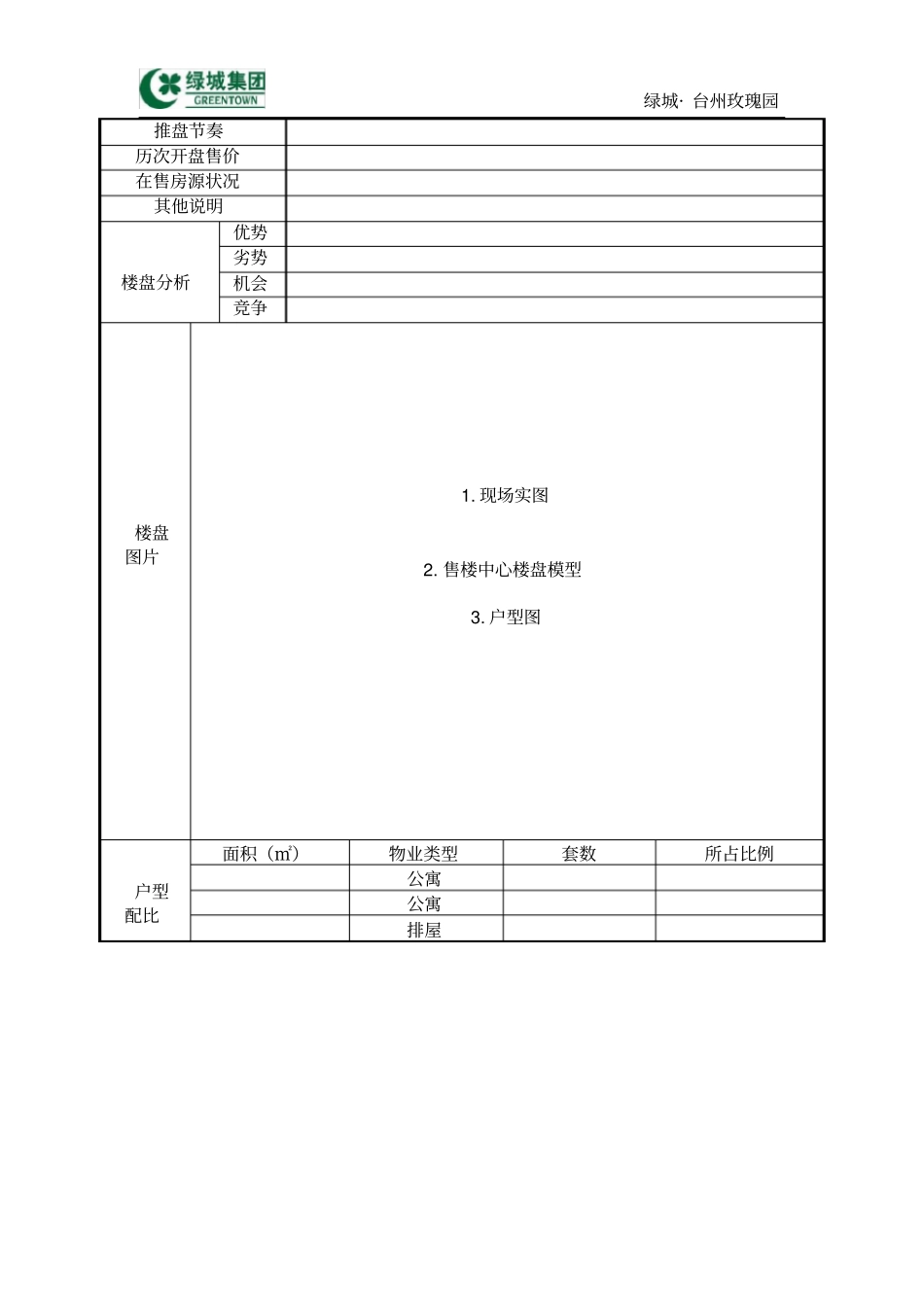 绿城楼盘调查表_第2页