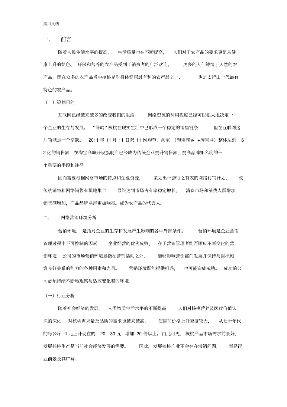 绿岭核桃网络营销推广方案设计1_第3页